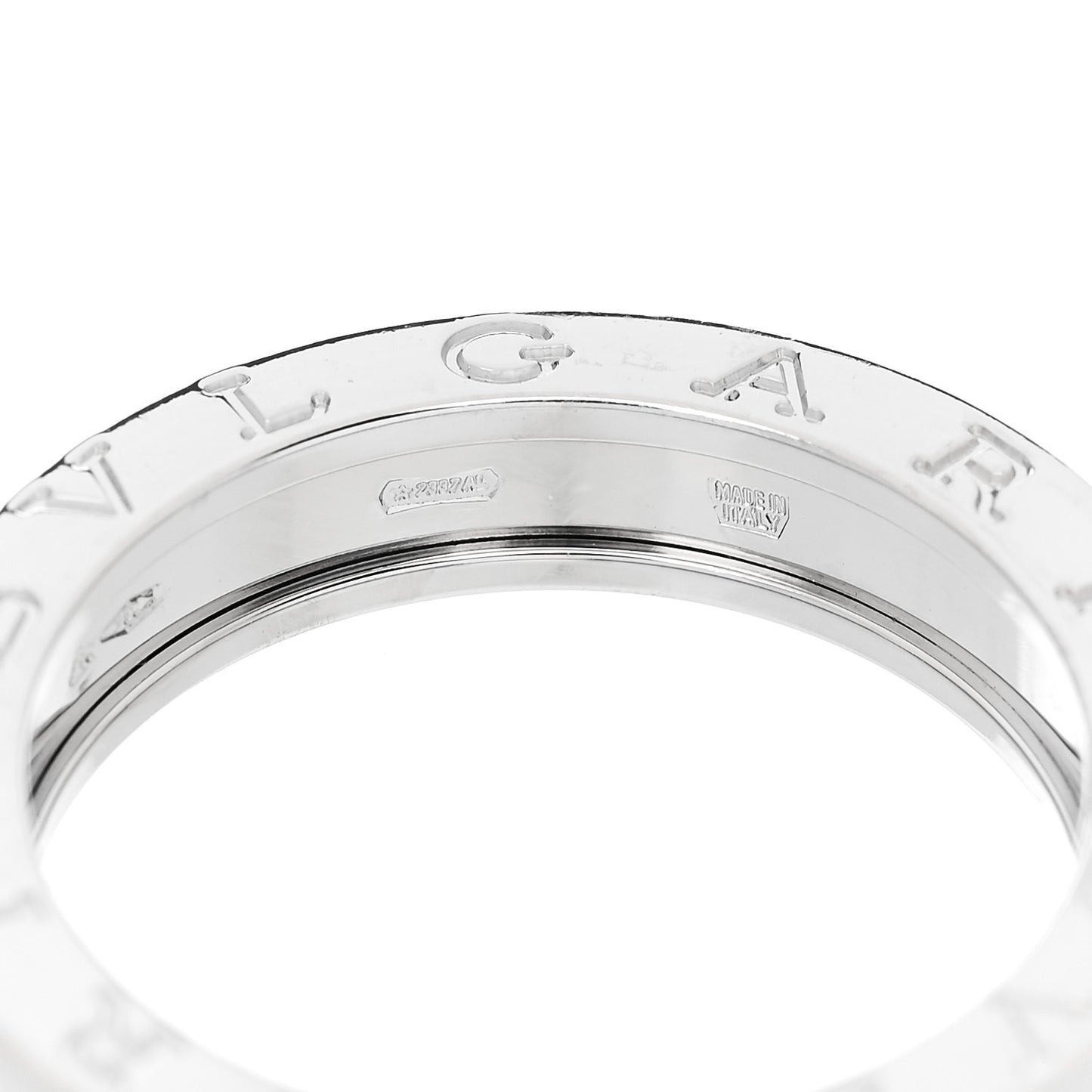 18K White Gold B.Zero1 One-Band Ring 57 8