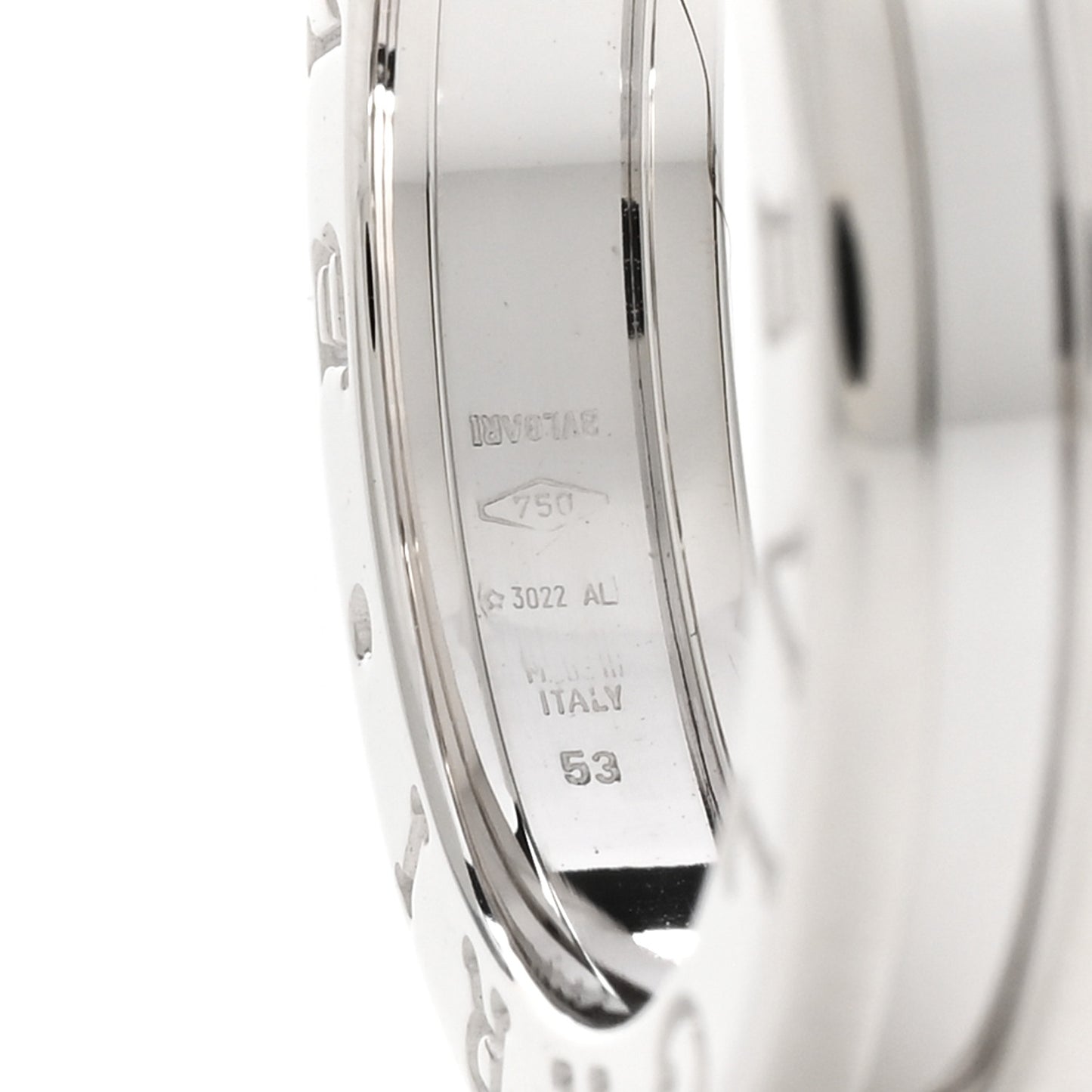 18K White Gold B.Zero1 One-Band Ring 53 6.5