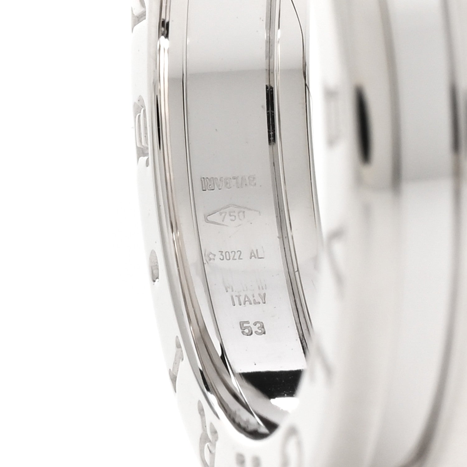 Bulgari 18K White Gold B.Zero1 One-Band Ring 53 6.5 4 of 4