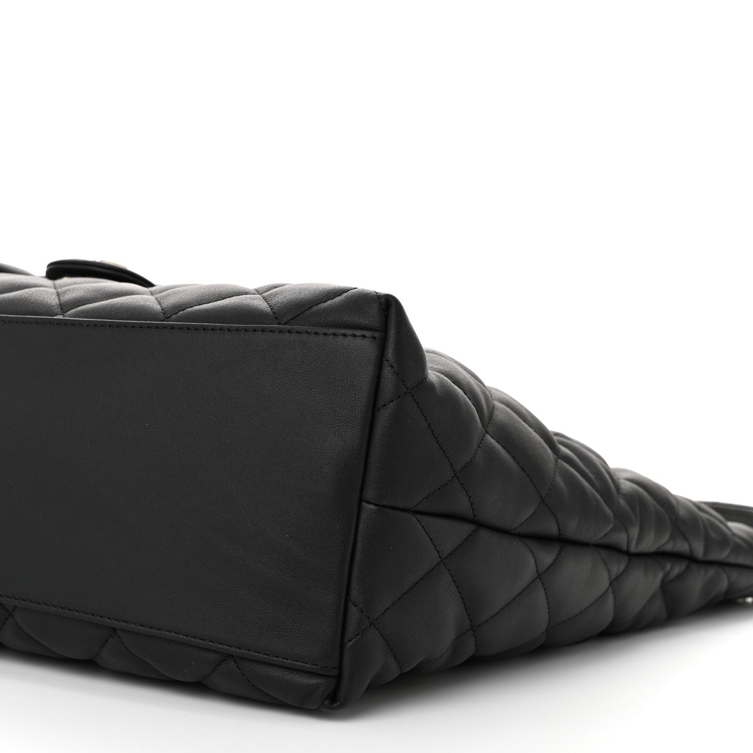 Chanel Calfskin Quilted Large Coco Mellow Hobo Black 10 of 10