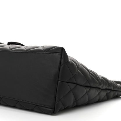 Chanel Calfskin Quilted Large Coco Mellow Hobo Black 10 of 10