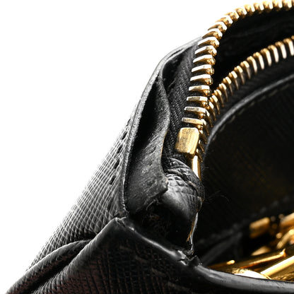 Prada Saffiano Lux Medium Double Zip Tote Black 17 of 21