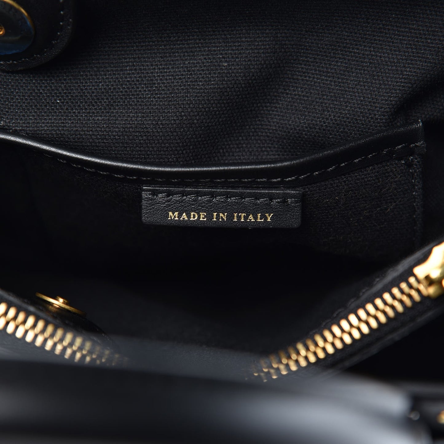Smooth Calfskin Riveted Medium Banner Tote Black