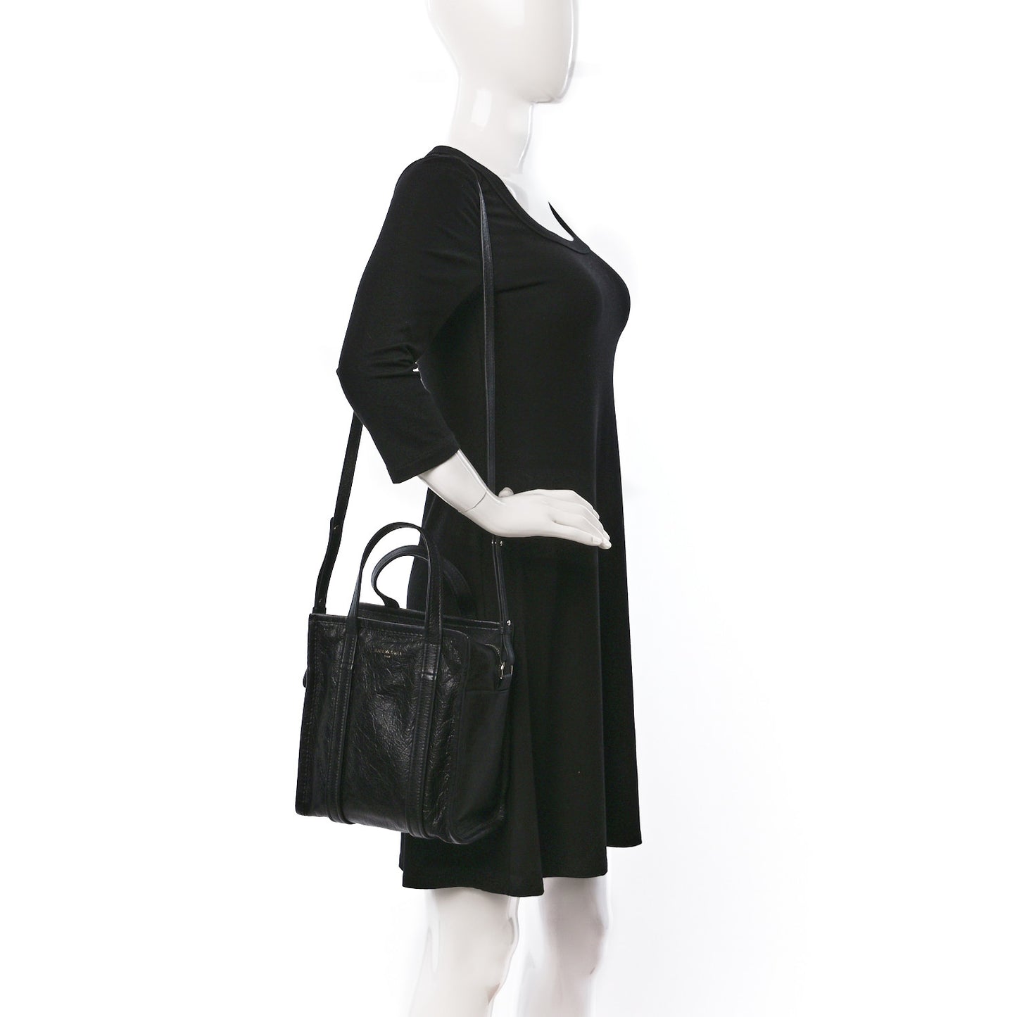 Agneau XS Bazar Shopper Tote Black