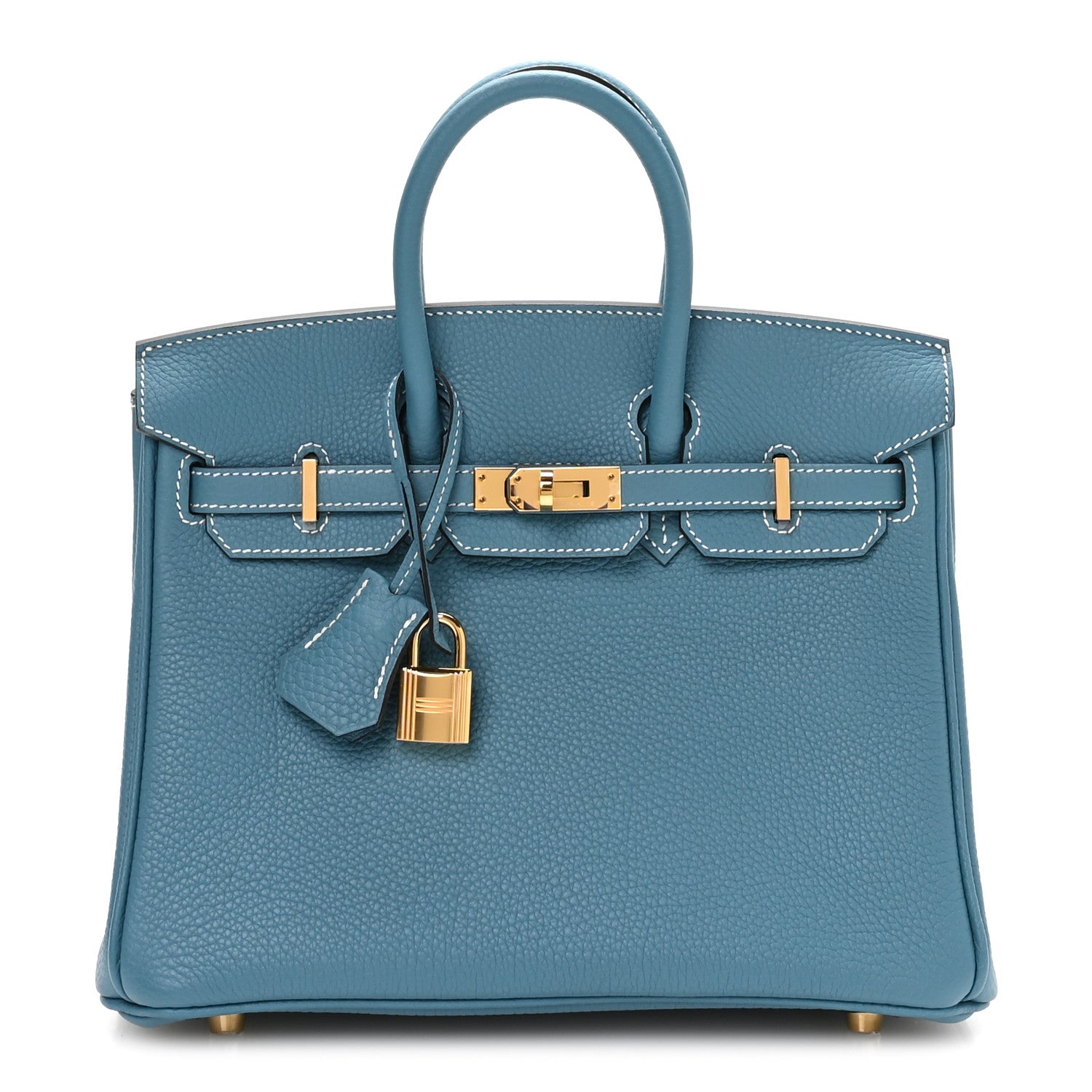 Hermes Togo Birkin 25 New Blue Jean 1 of 11