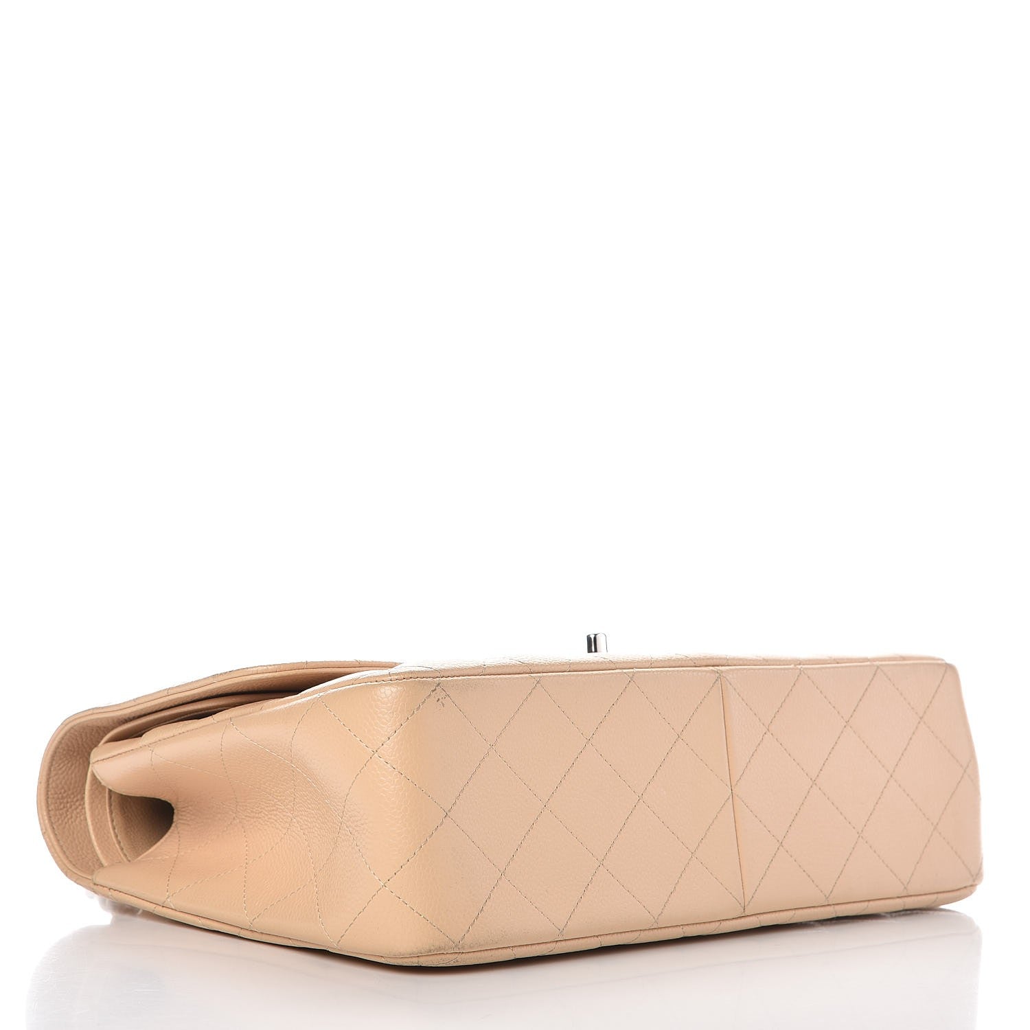 Chanel Caviar Quilted Jumbo Double Flap Beige Clair 5 of 14
