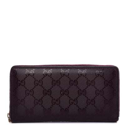 Gucci Imprime Monogram GG Pierce Zip Around Wallet Bordeaux 1 of 7