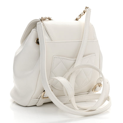 Chanel Caviar Quilted Mini Business Affinity Backpack White 3 of 11