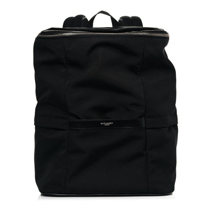 Saint Laurent Canvas Calfskin Sid Backpack Black 1 of 12