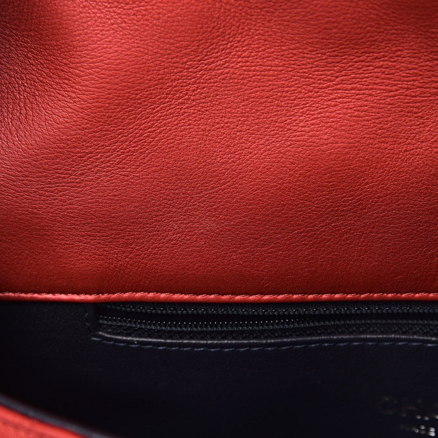 Calfskin Quilted Multi Chain Flap Red