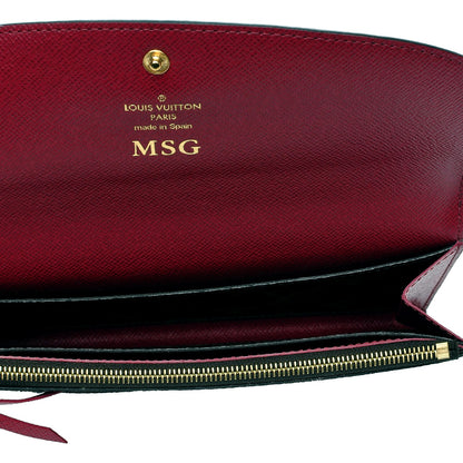 Louis Vuitton Monogram Emilie Wallet Fuchsia 5 of 7