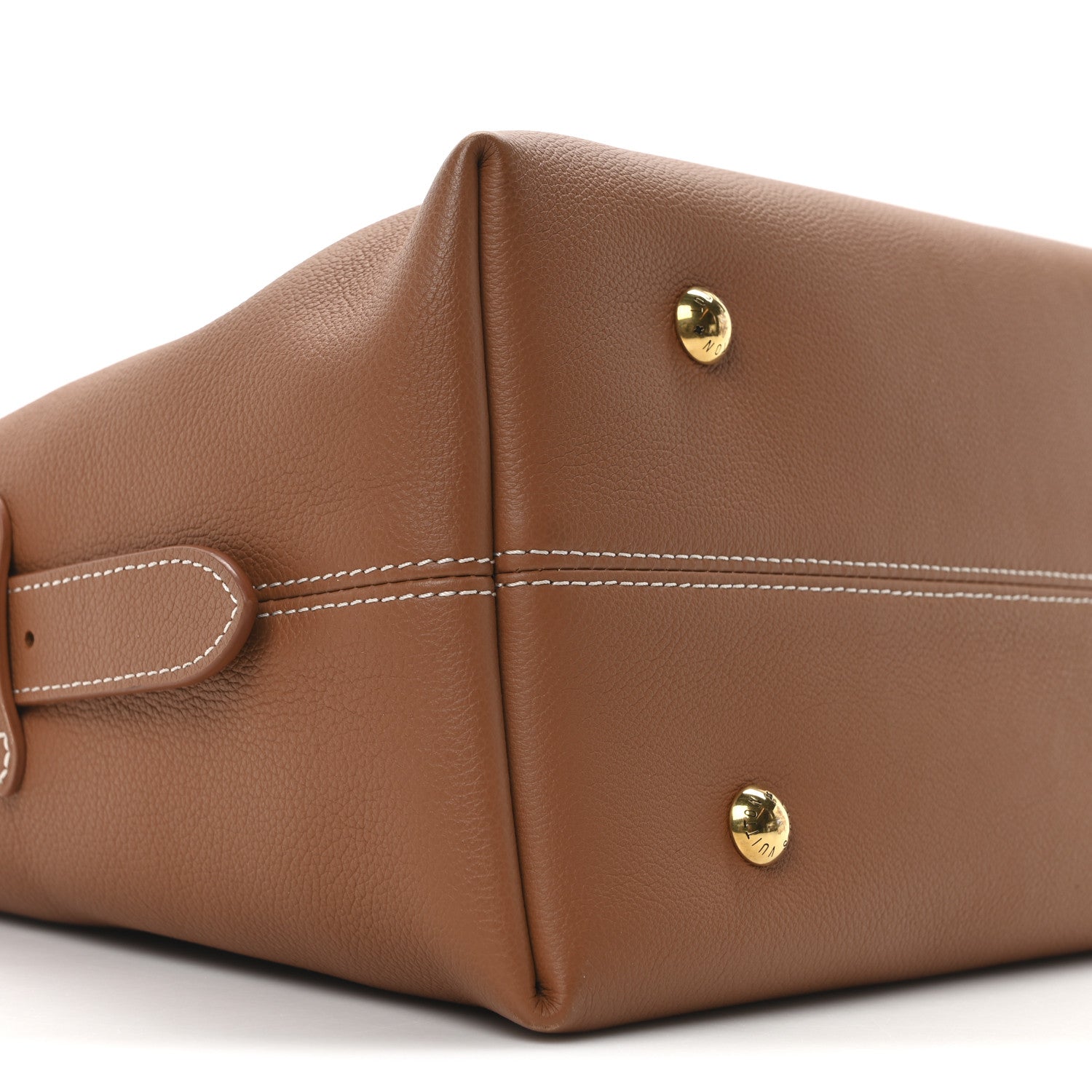 Louis Vuitton Grained Calfskin Low Key Hobo MM Cognac 9 of 11