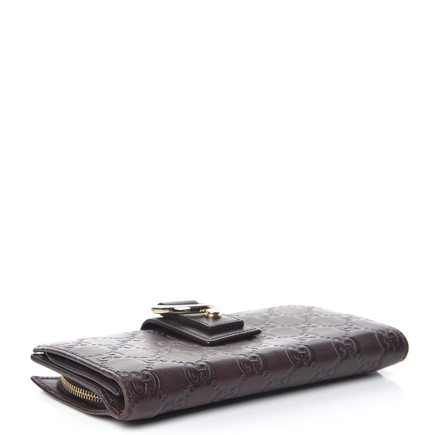 Guccissima Abbey Continental Wallet Chocolate