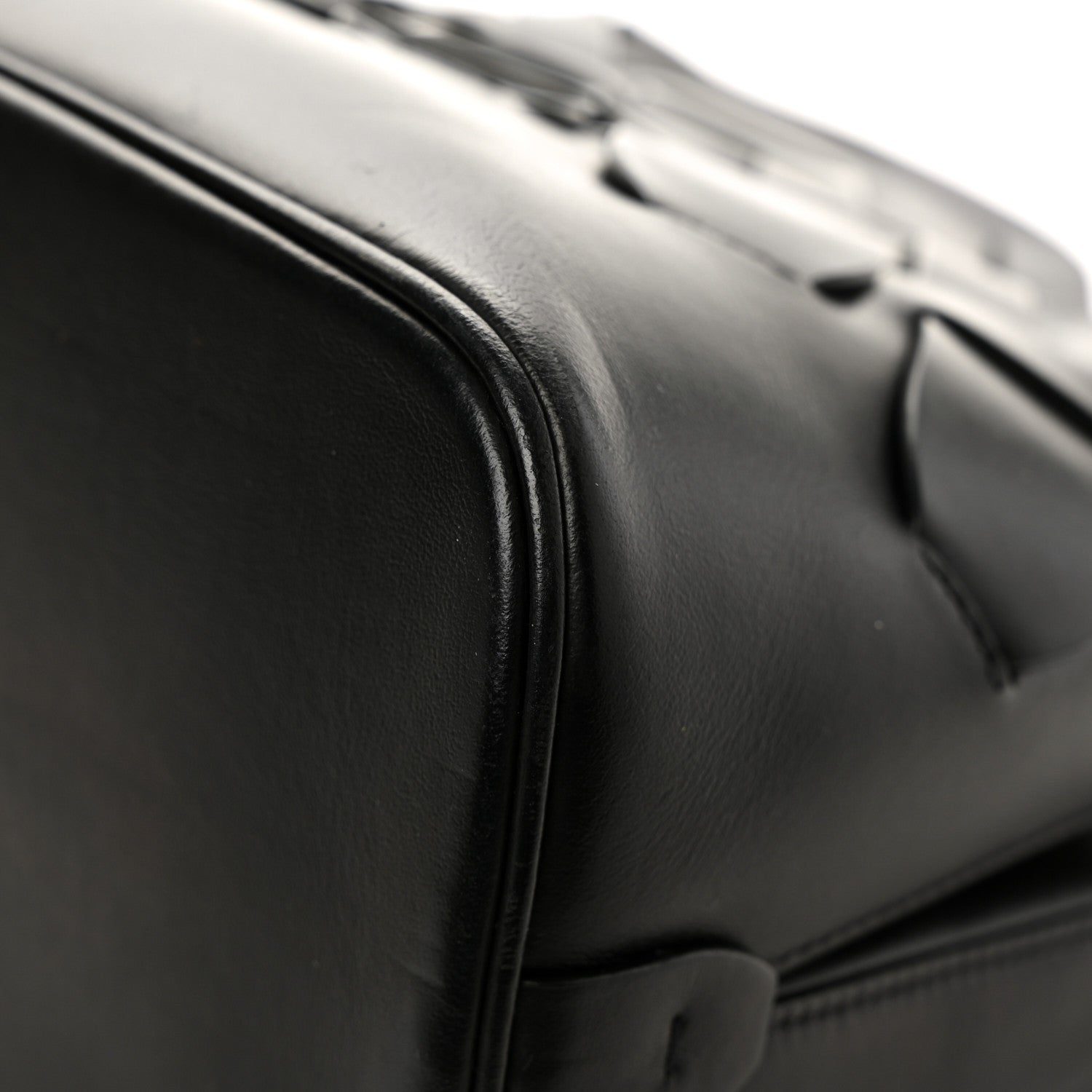 Prada Vitello Intreccio Tress Handbag Black 10 of 10