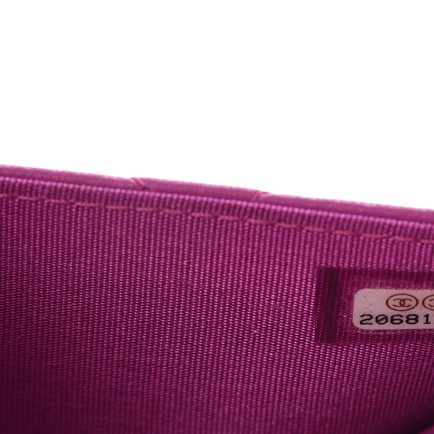 Lambskin Quilted Boy Wallet On Chain WOC Dark Pink