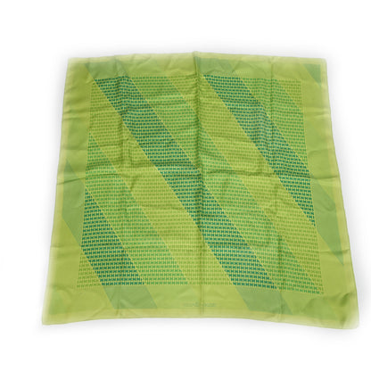 Hermes Silk H en Biais Scarf 90 Green 1 of 6