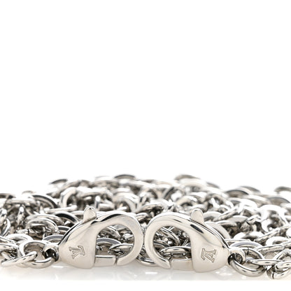 Louis Vuitton Felicie Chain Long Shoulder Strap Silver 3 of 4