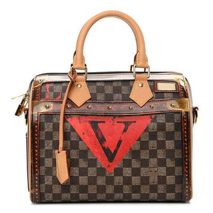 Louis Vuitton Transformed Damier Ebene Time Trunk Speedy Bandouliere 25 Black 1 of 9