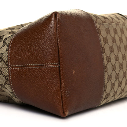 Gucci Monogram Large Bree Foldover Tote Beige Tabacco 9 of 15