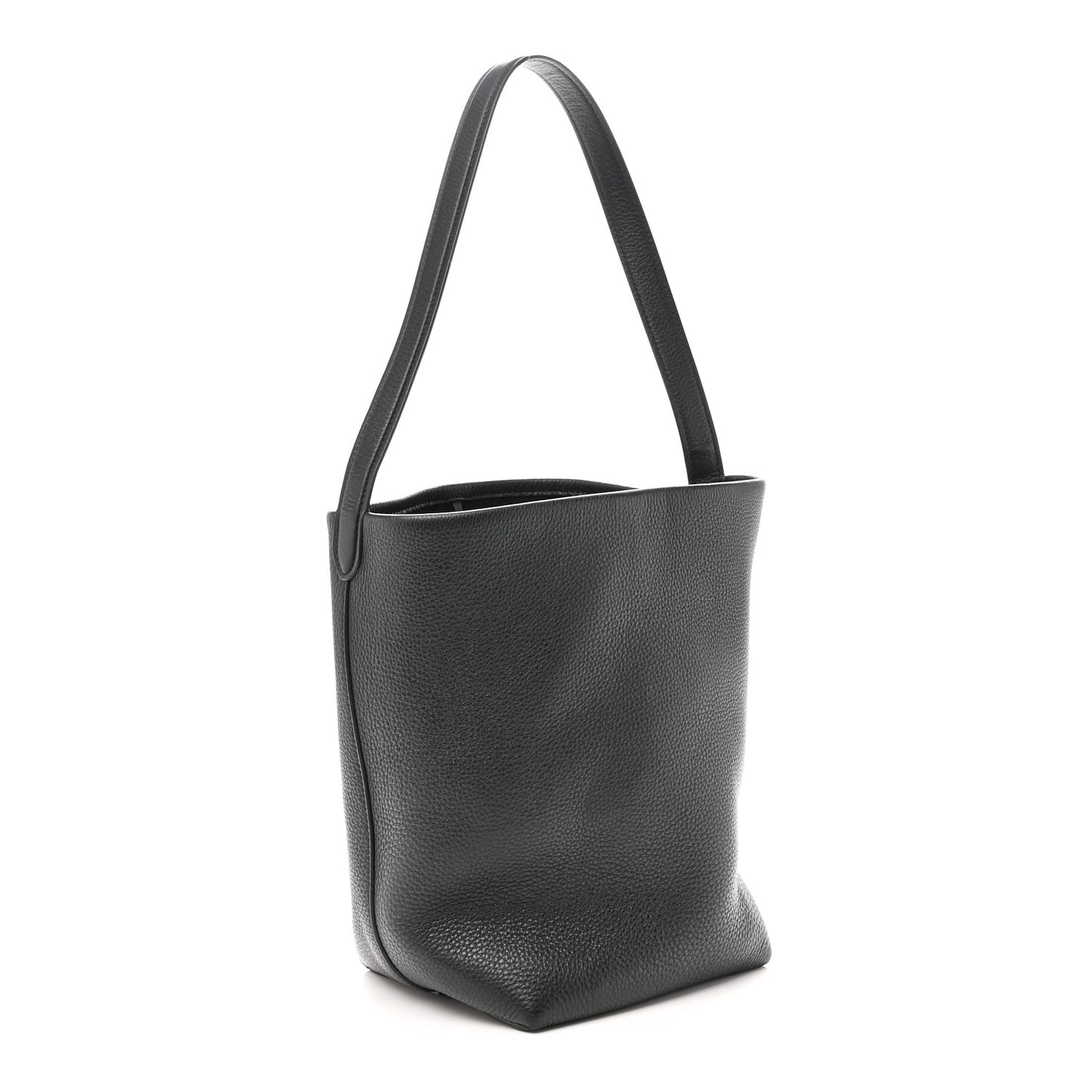 Grained Calfskin Medium N/S Park Tote Black
