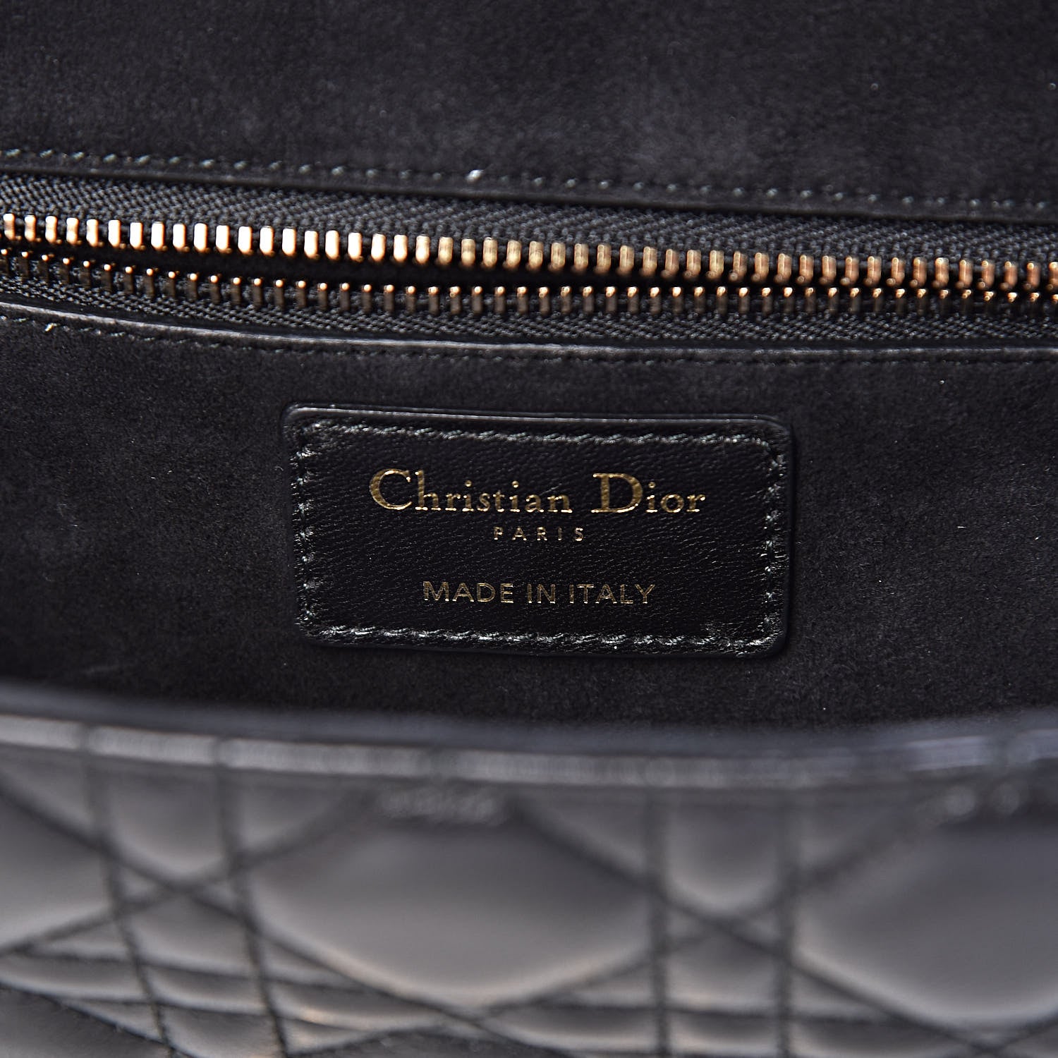 Christian Dior Lambskin Cannage Small Dioraddict Flap Bag Black 6 of 17