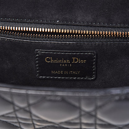 Christian Dior Lambskin Cannage Small Dioraddict Flap Bag Black 6 of 17