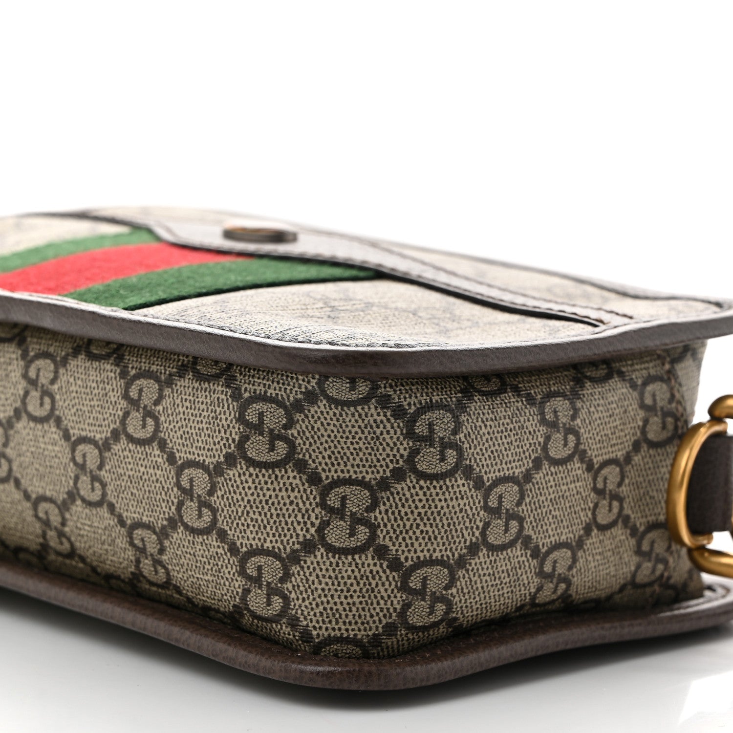 Gucci GG Supreme Monogram Web Ophidia Crossbody Bag Brown 10 of 10