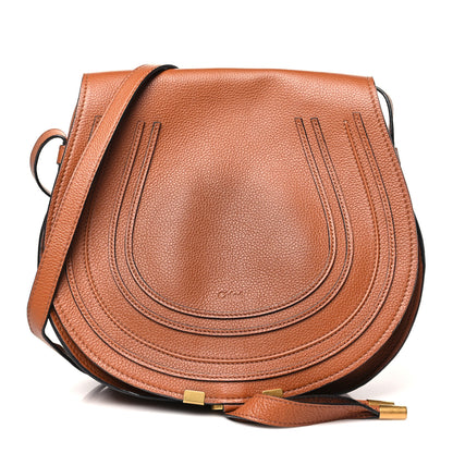 Chloe Calfskin Medium Marcie Round Crossbody Bag Tan 1 of 14