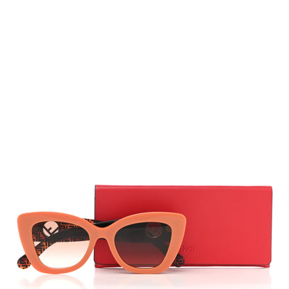 Fendi Acetate F is Fendi FF 51mm Cat Eye Sunglasses 0327/S Tortoise Orange 7 of 7