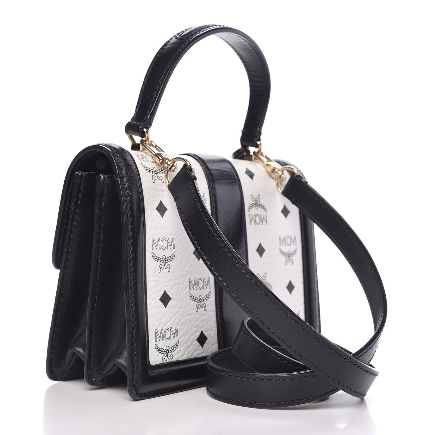 Visetos Tracey Satchel Black White