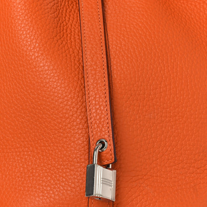 Hermes Taurillon Clemence Picotin Lock 18 PM Orange 8 of 12