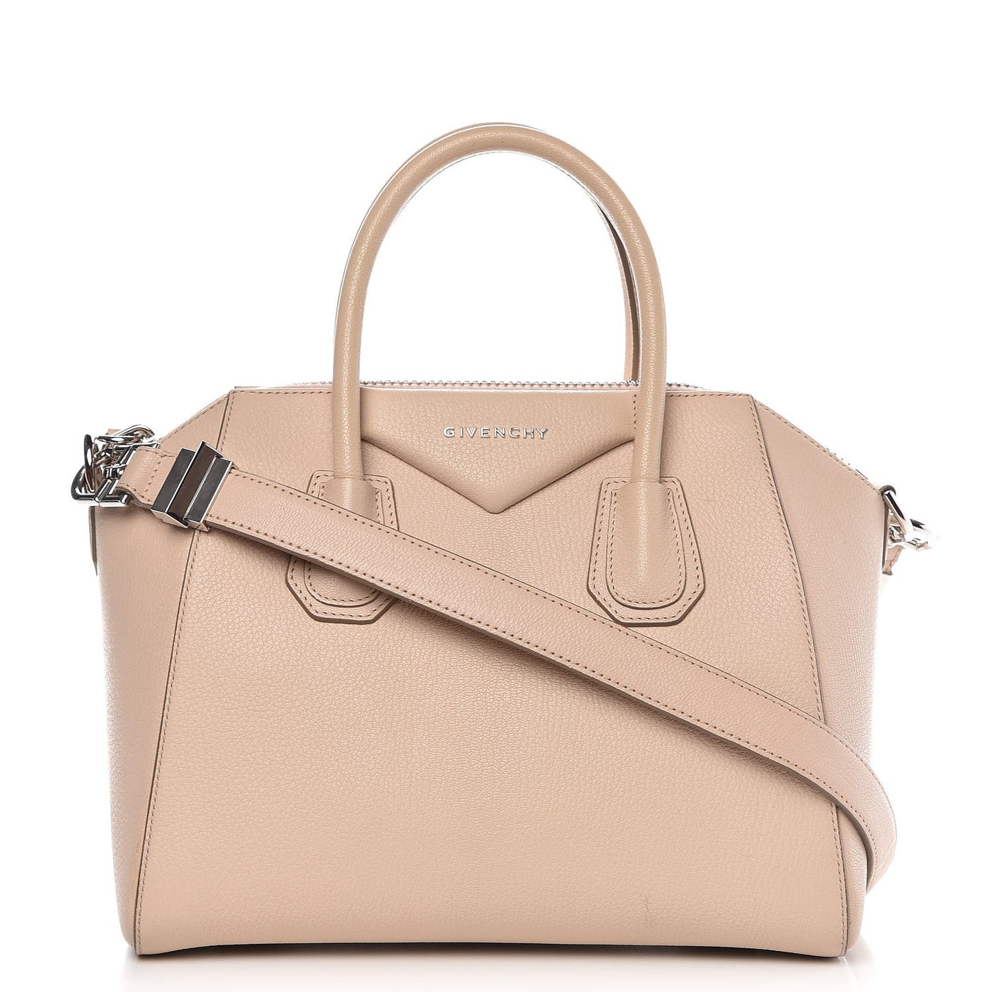 Sugar Goatskin Small Antigona Nude Pink