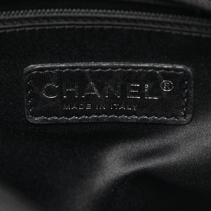 Chanel Canvas Paris Biarritz Small Tote White Black 6 of 12
