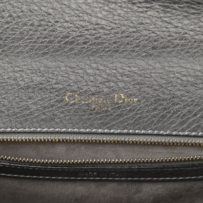 Christian Dior Metallic Grained Calfskin Medium Diorama Flap Bag Silver 6 of 14