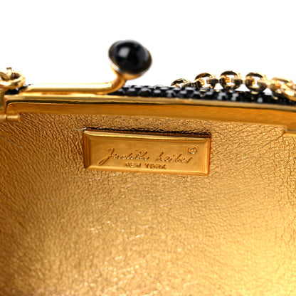 Judith Leiber Swarovski Crystal Minaudiere Clutch Black 6 of 10