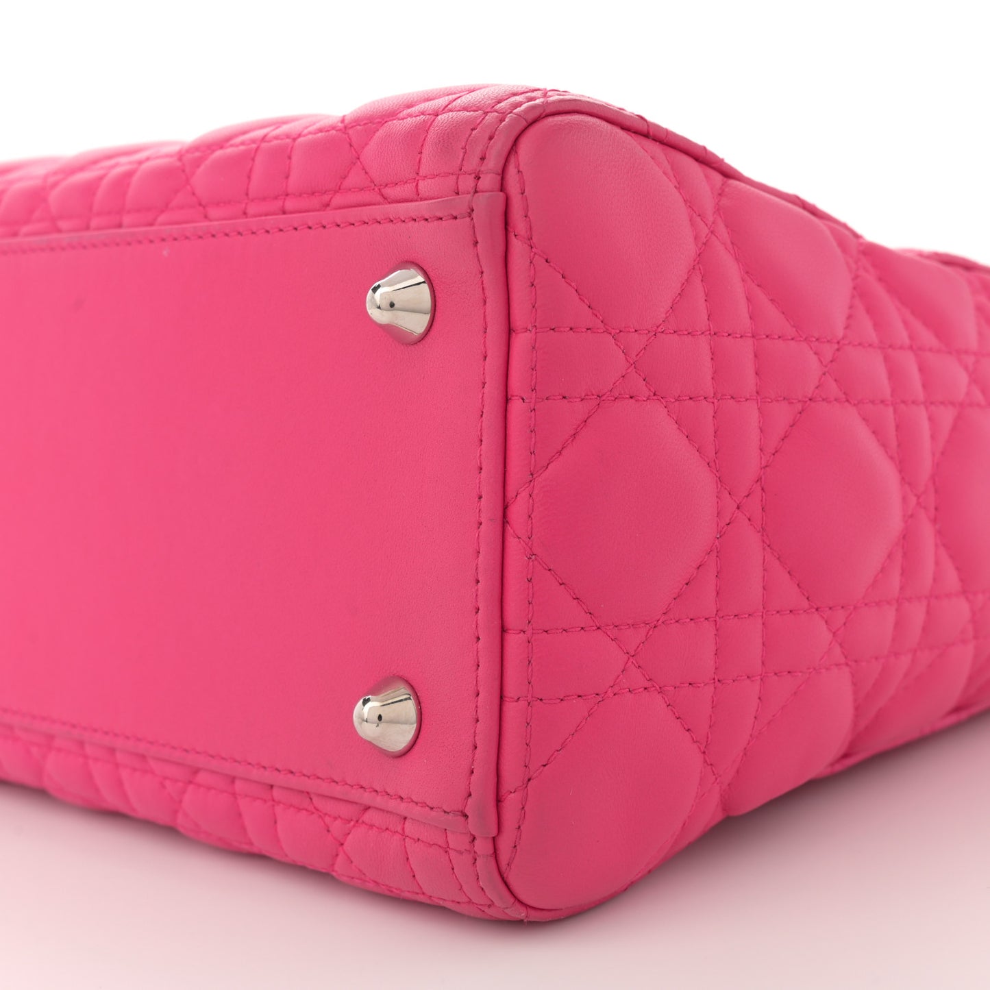 Lambskin Cannage Large Lady Dior Pink