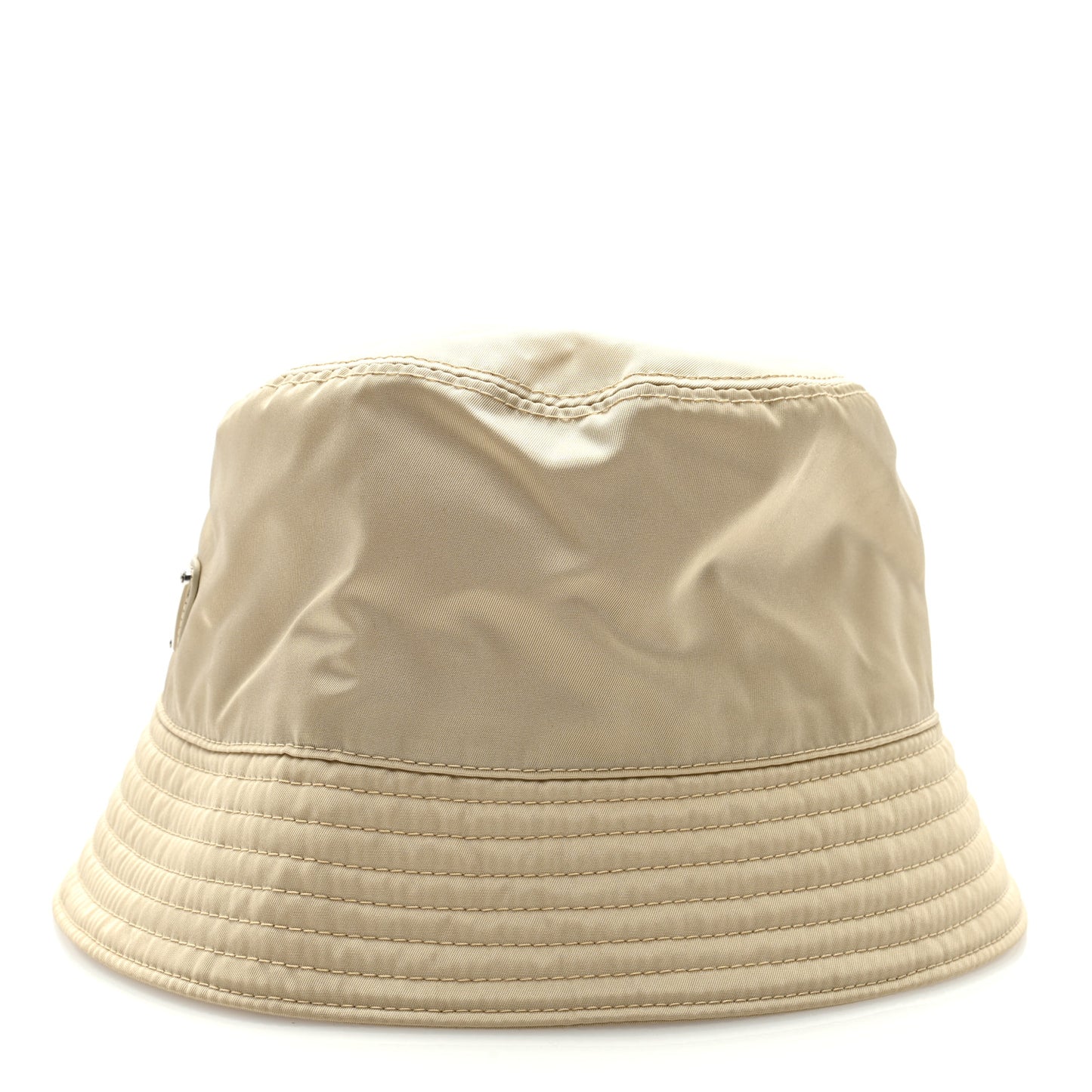 Re-Nylon Metal Triangle Logo Womens Bucket Hat L Cammeo