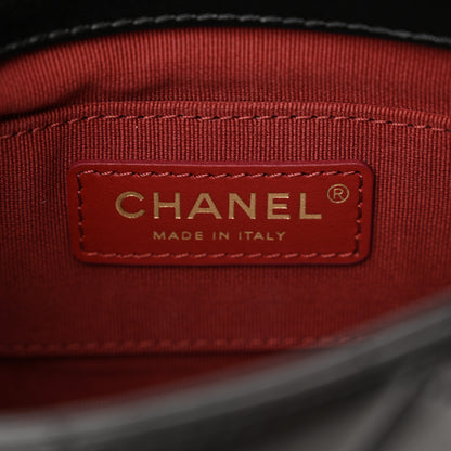 Chanel Lambskin Quilted Mini Side Note Flap Black 6 of 11