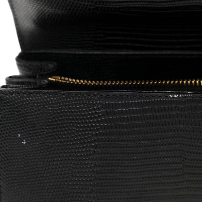 Dolce & Gabbana Iguana Calfskin Embossed Mini Welcome Crossbody Bag Black 13 of 15