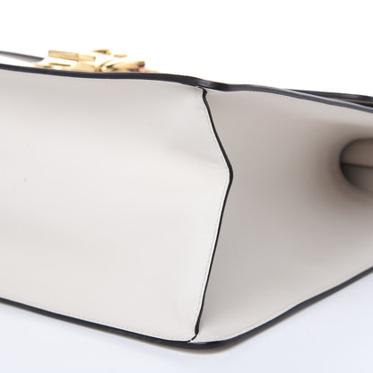 Gucci Calfskin Maxi Sylvie Top Handle Bag White 8 of 12