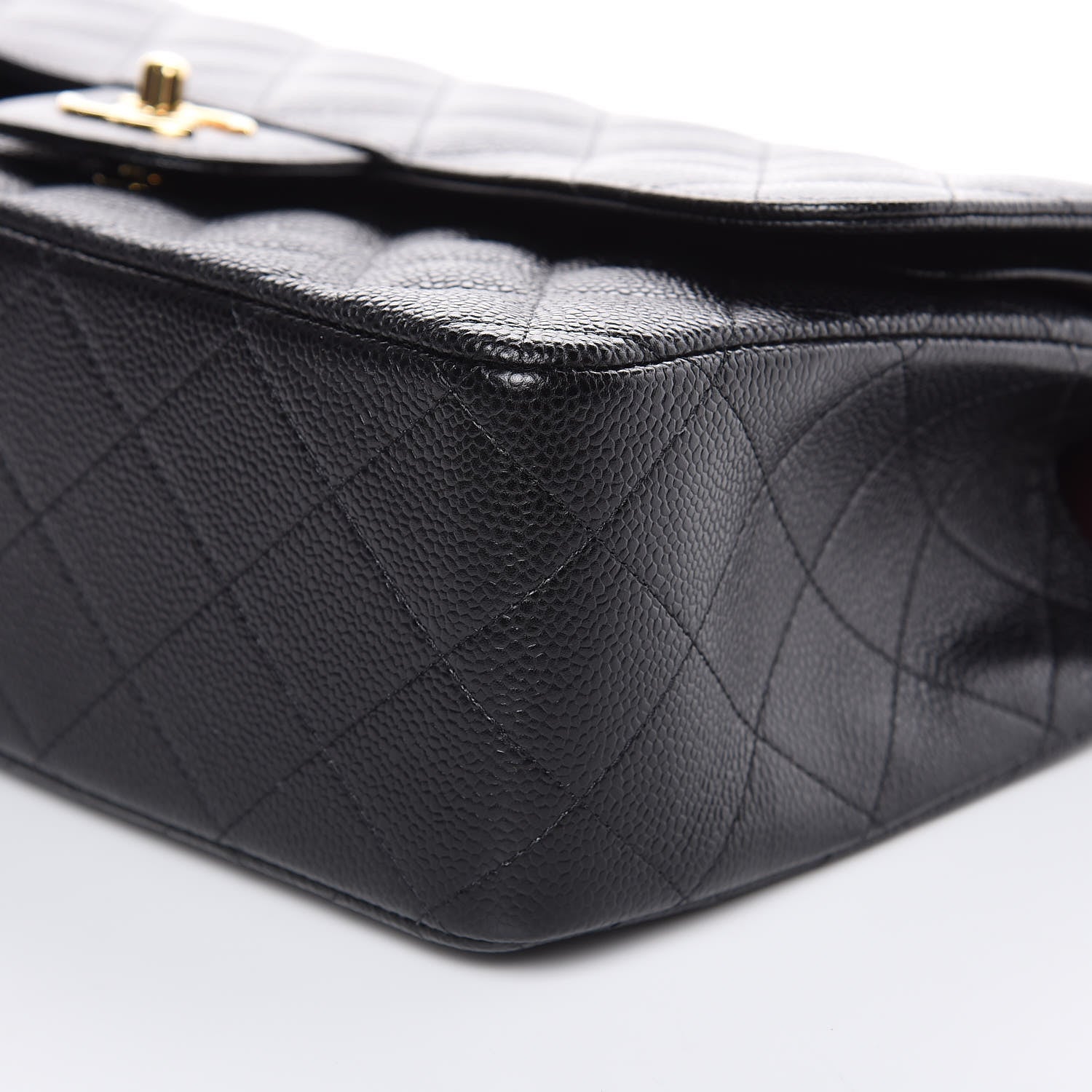 Chanel Caviar Quilted Jumbo Double Flap Black 9 of 10