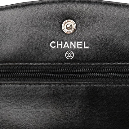 Chanel Caviar Timeless CC Wallet On Chain WOC Black 6 of 12