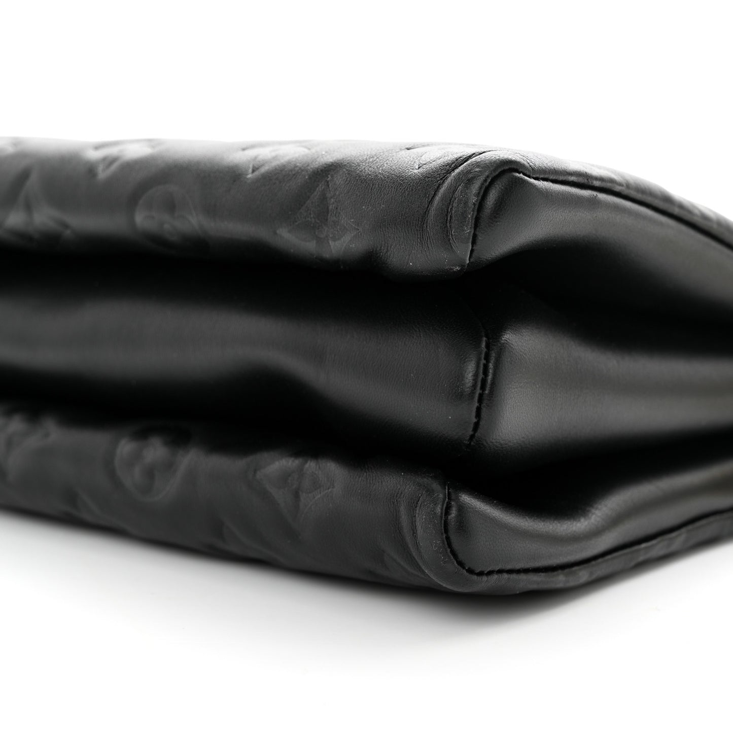 Lambskin Embossed Monogram Coussin PM Black