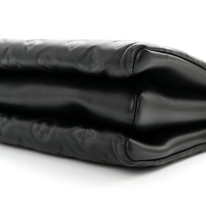 Louis Vuitton Lambskin Embossed Monogram Coussin PM Black 10 of 10