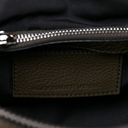 Alexander Wang Pebbled Calfskin Mini Rockie Matte Khaki Green Rhodium Hardware 6 of 12