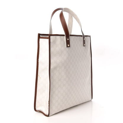 Gucci GG Plus Monogram Medium Signature Web Loop Tote White 3 of 9