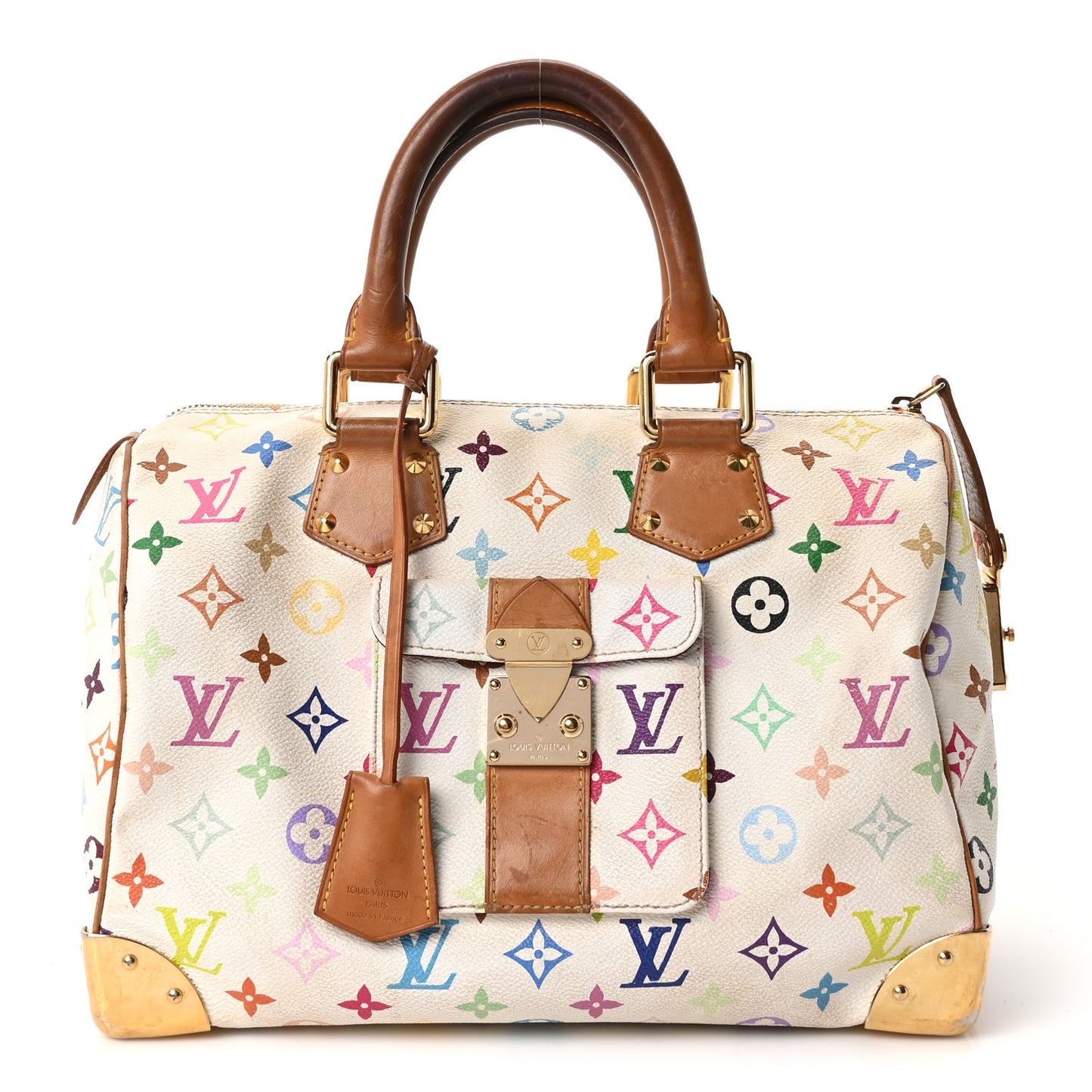 Monogram Multicolor Speedy 30 White