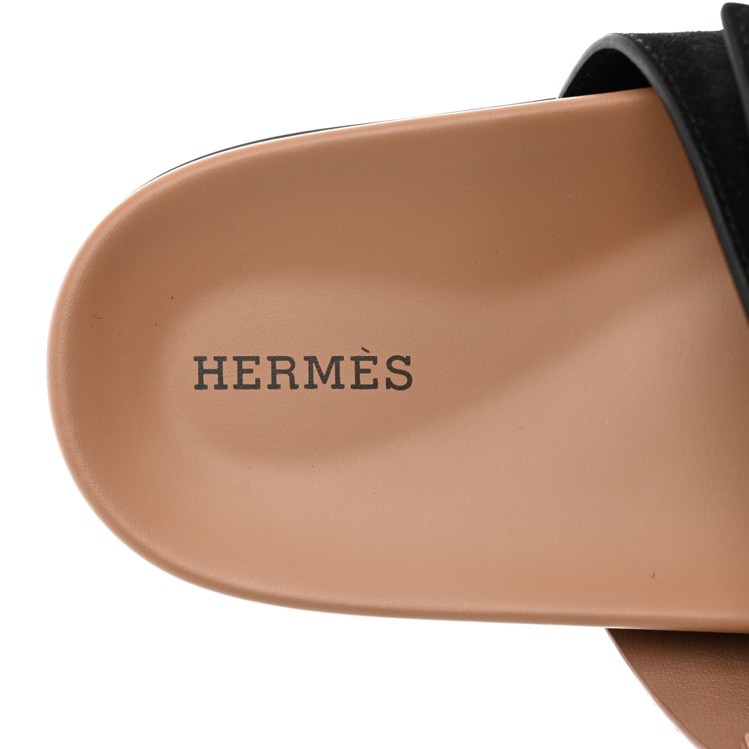 Hermes Suede Goatskin Womens Chypre Sandals 41 Rose Perle Black 7 of 10