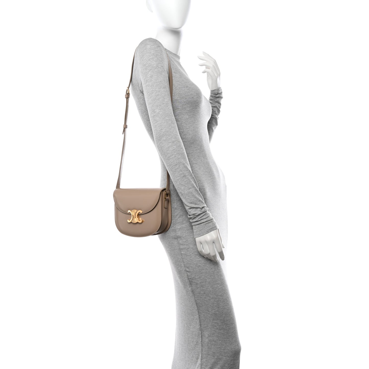 Shiny Calfskin Teen Besace Safari