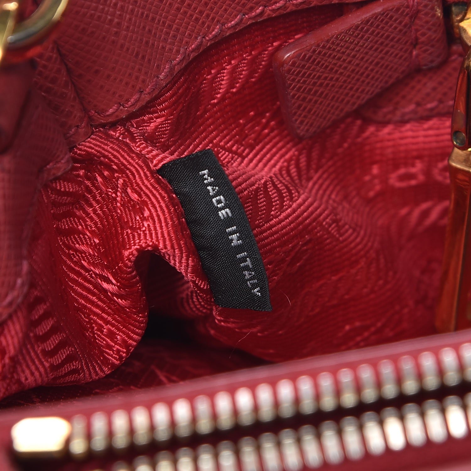 Prada Saffiano Small Galleria Double Zip Tote Peonia 7 of 20